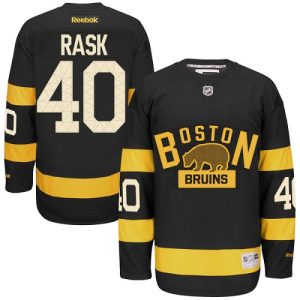 Boston Bruins Trikot #40 Tuukka Rask Authentic Schwarz Reebok Winter Classic